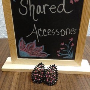 2/$10Pink Ruby Drop Shaped Blacken Earnings